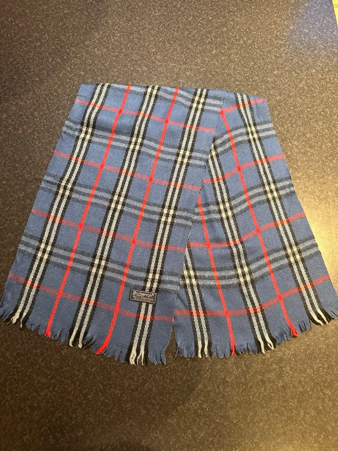 Blårutig halsduk från Burberrys