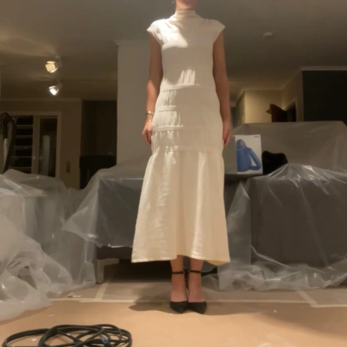 Vit långklänning från Wera - 3