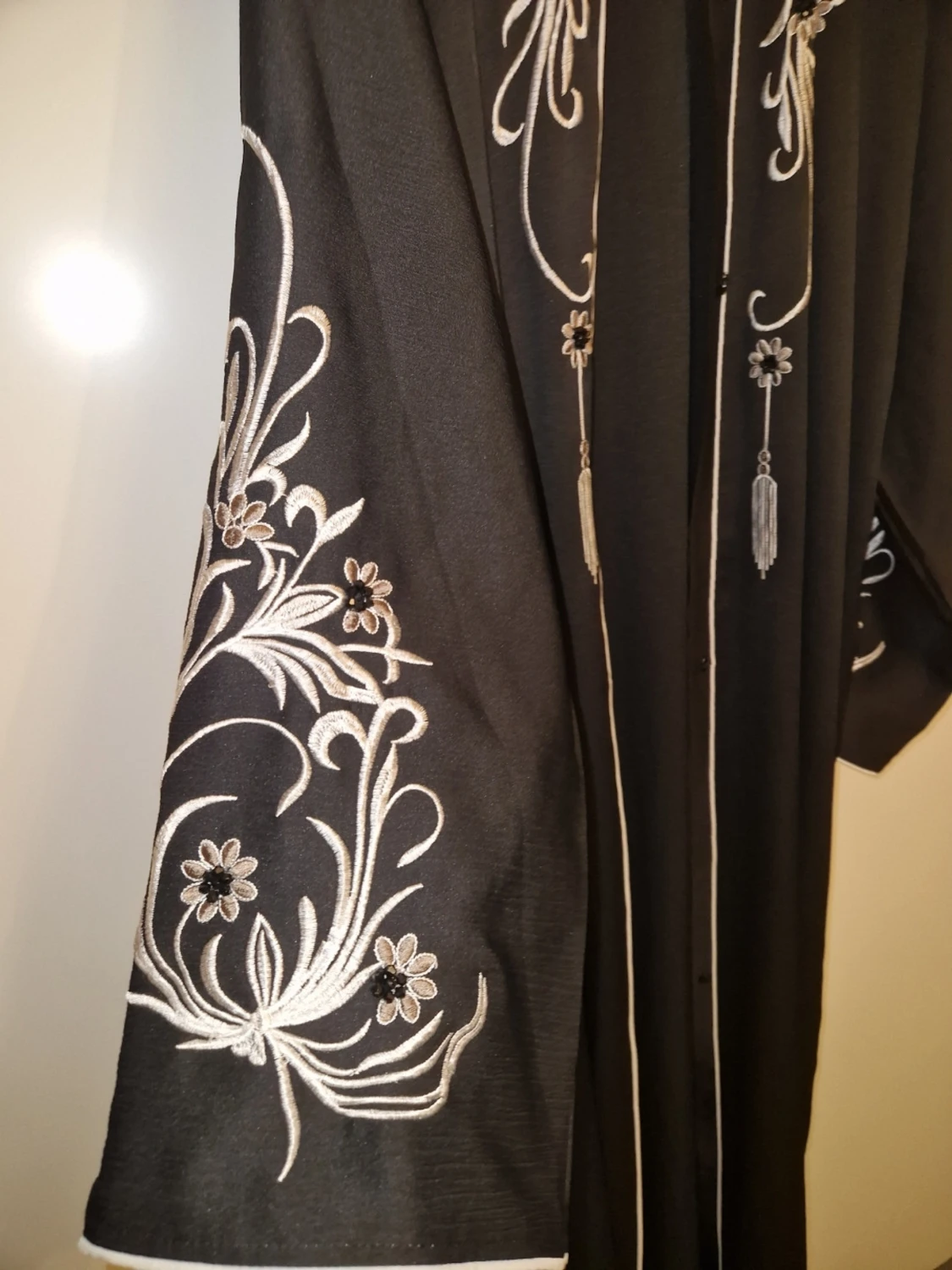 Svart festlig abaya i storlek 56 - 5