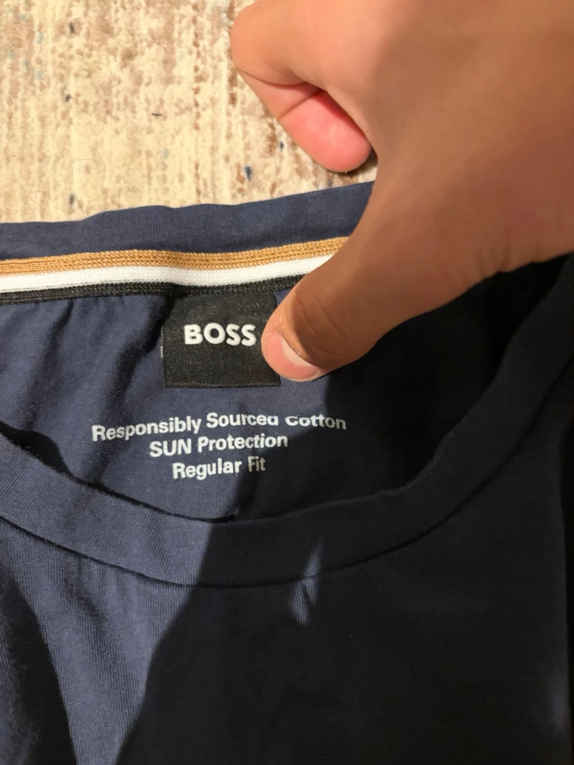Blå BOSS t-shirt med tryck - 2
