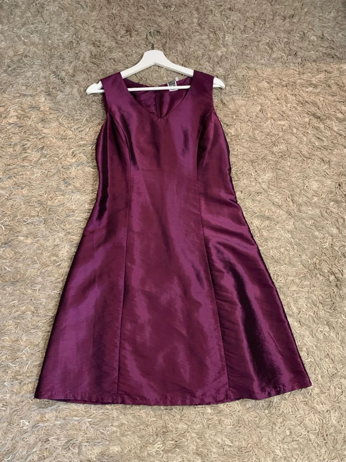 Lila långklänning med matchande kavaj - 1