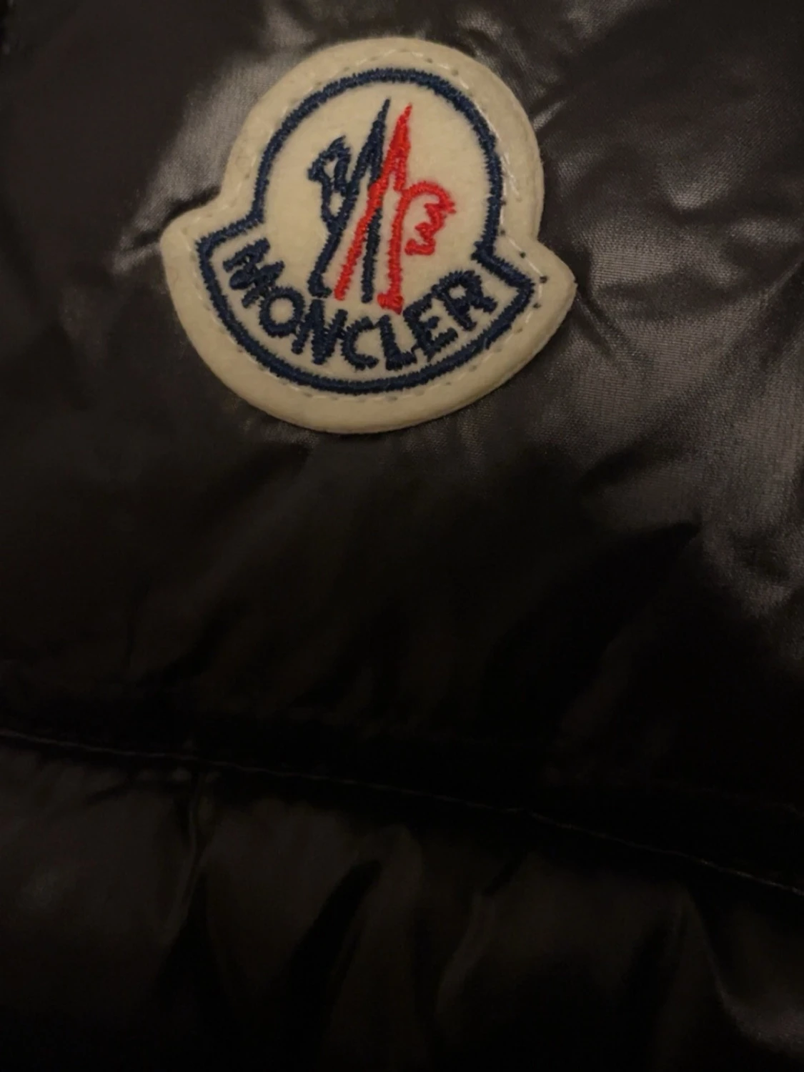 Svart Moncler pufferjacka med huva - 3
