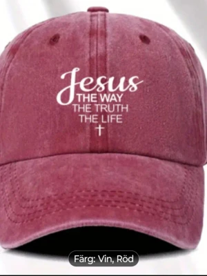 Jesus keps i vinrött  - Jesus keps.