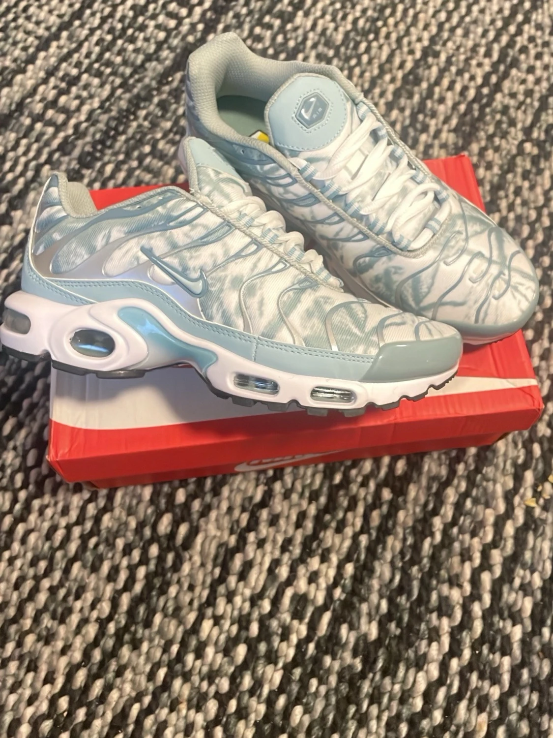 Nike Air Max Plus blå och vit - 1