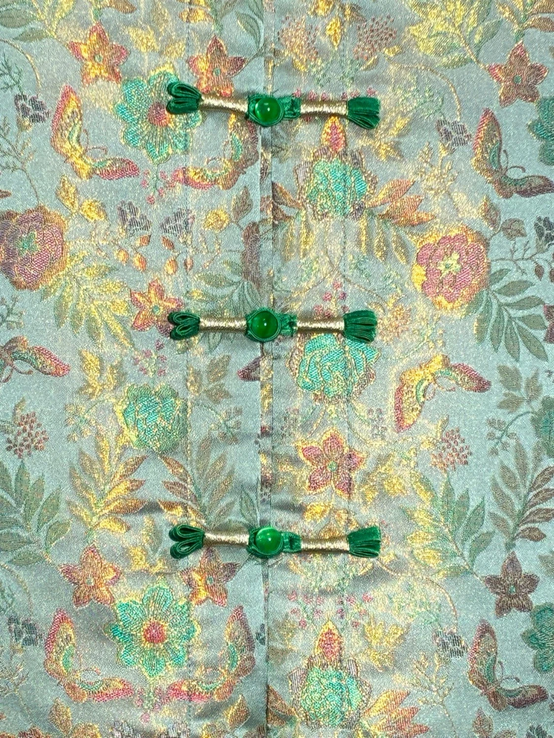 Silkesjacka i 100 % siden – konstnärligt mönster  - 1