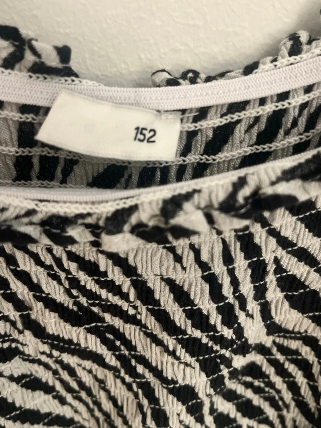 Zebramönstrad långklänning 152 - 1