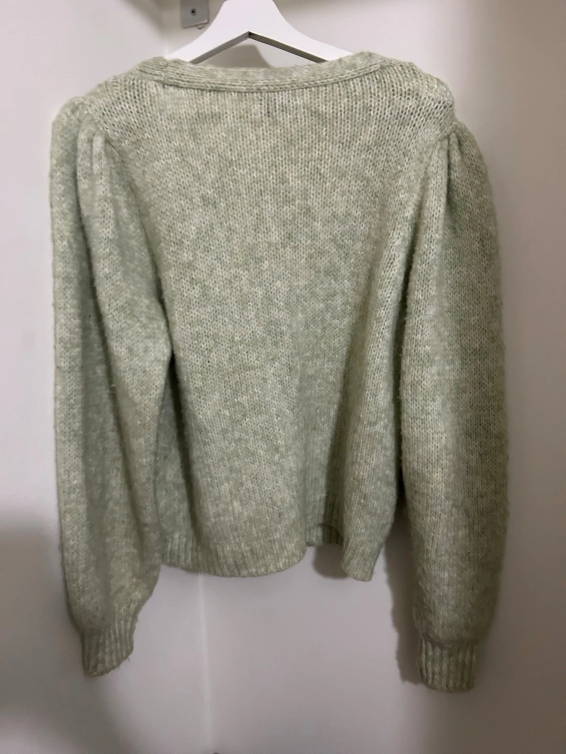 Ljusgrön stickad kofta från ONLY - 1