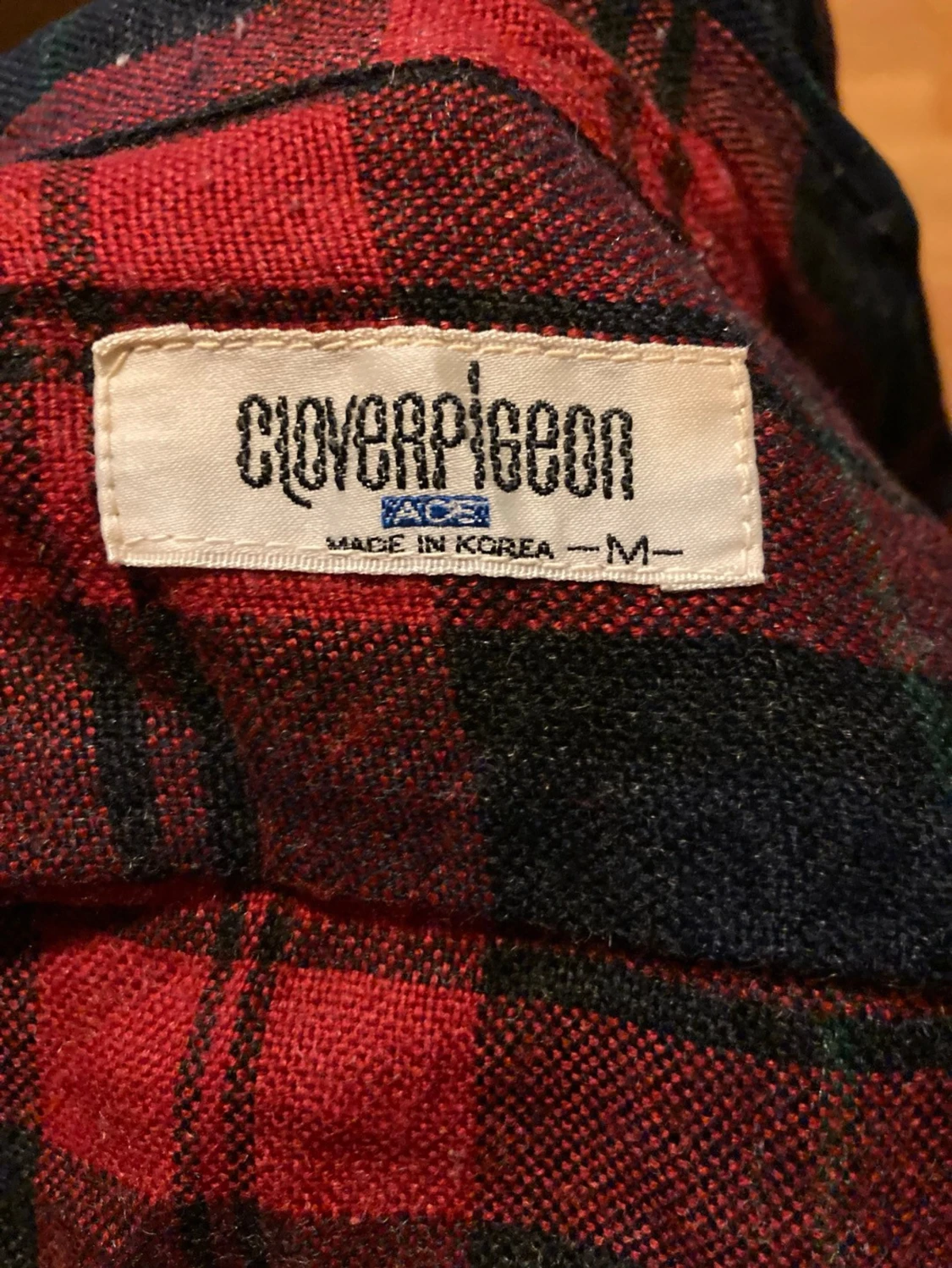 Röd och svart rutig skjorta Cloverpigeon - 2