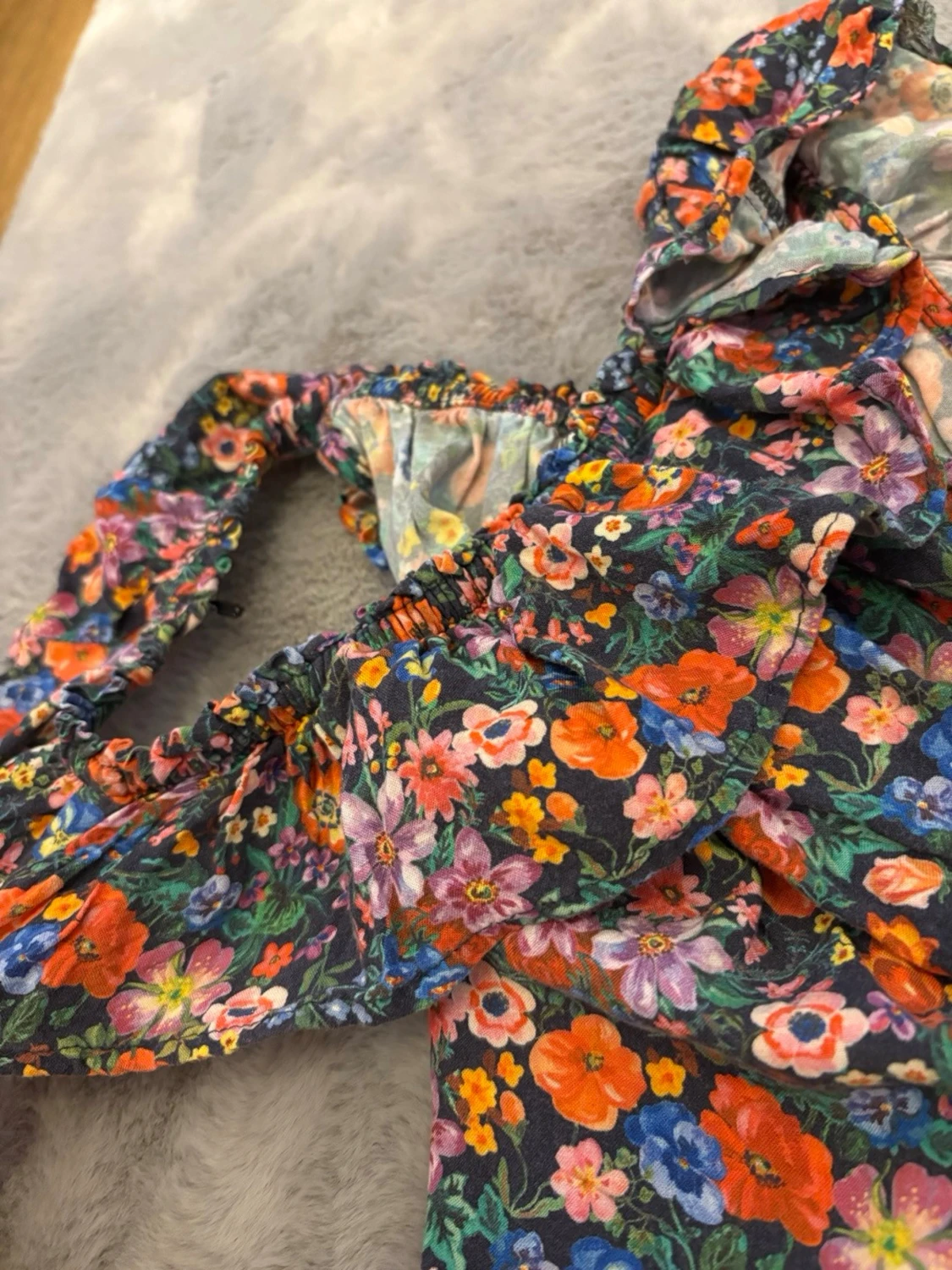 Blommig offshoulder topp från H&M - 3