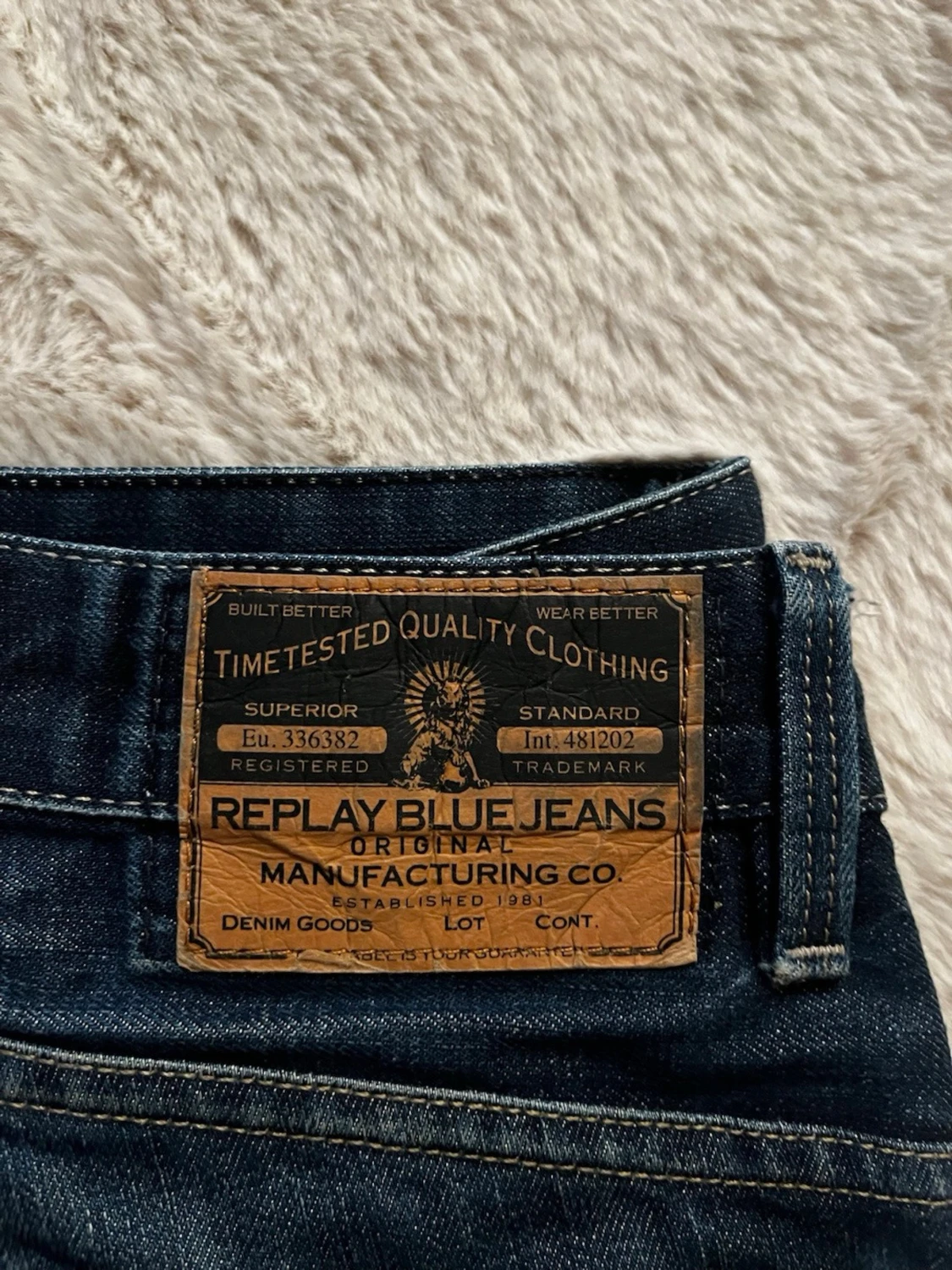 Replay Blue Jeans raka blå jeans - 2