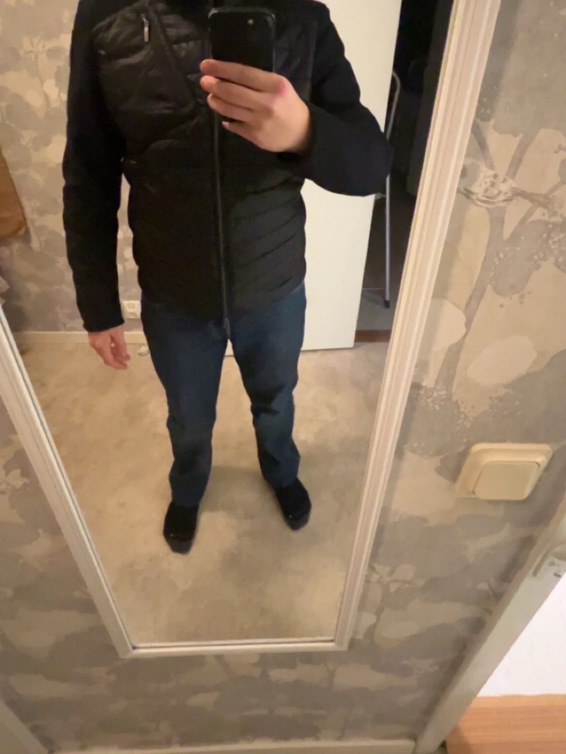 Svart pufferjacka Parajumpers M - 1