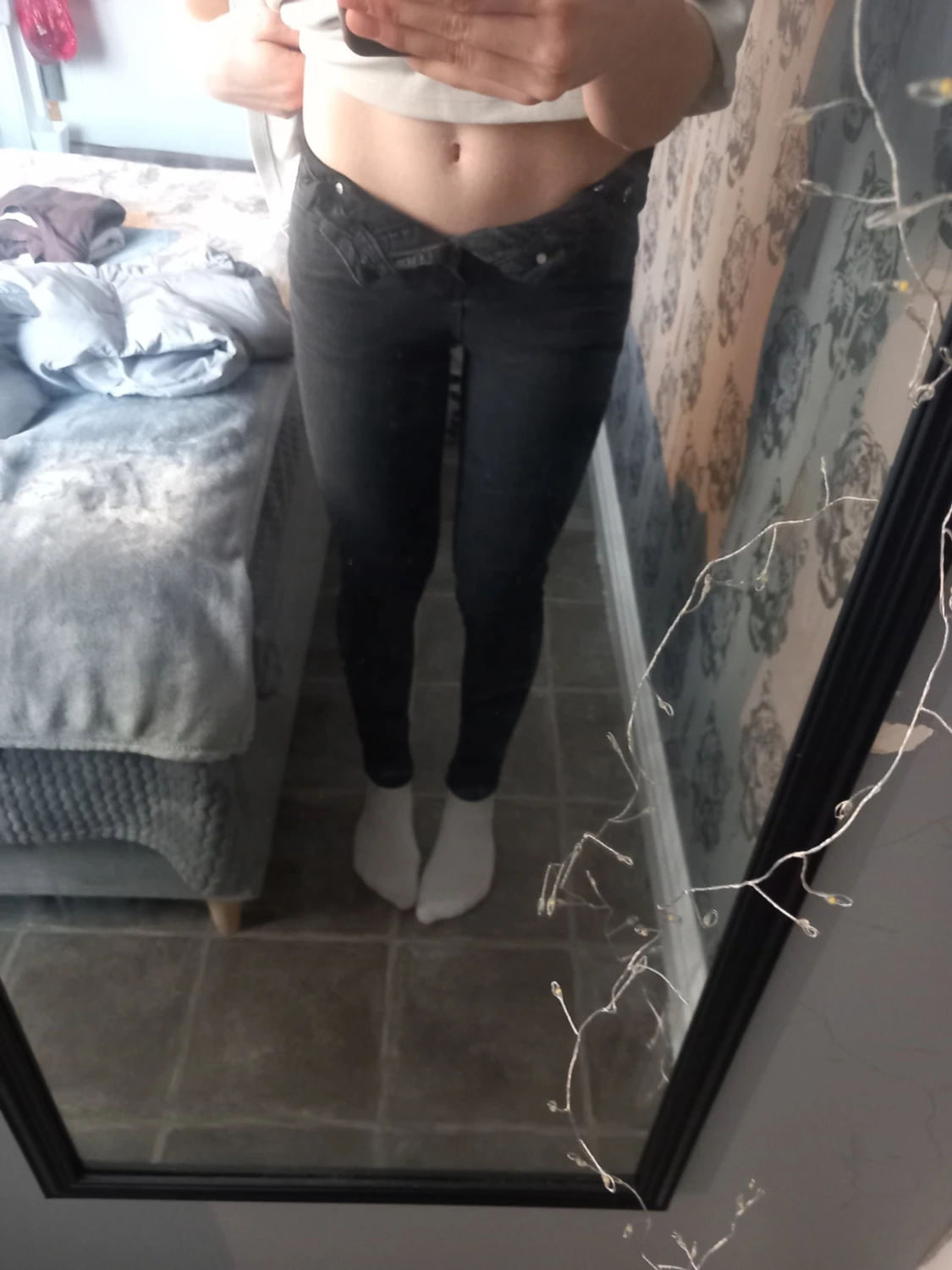 Svarta skinny jeans från LAB Industries(Lindex)