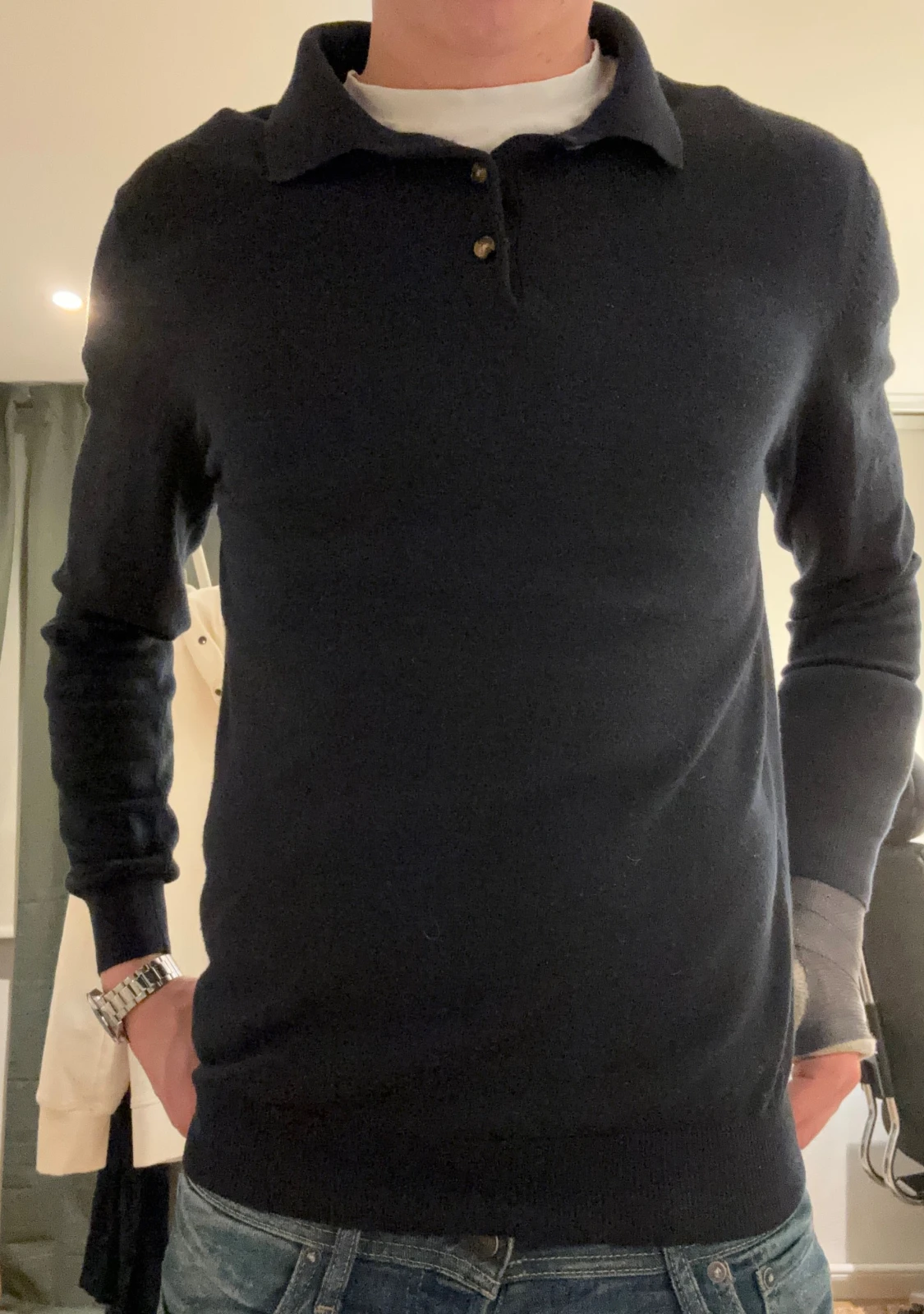 John Henric pikétröja merinoull