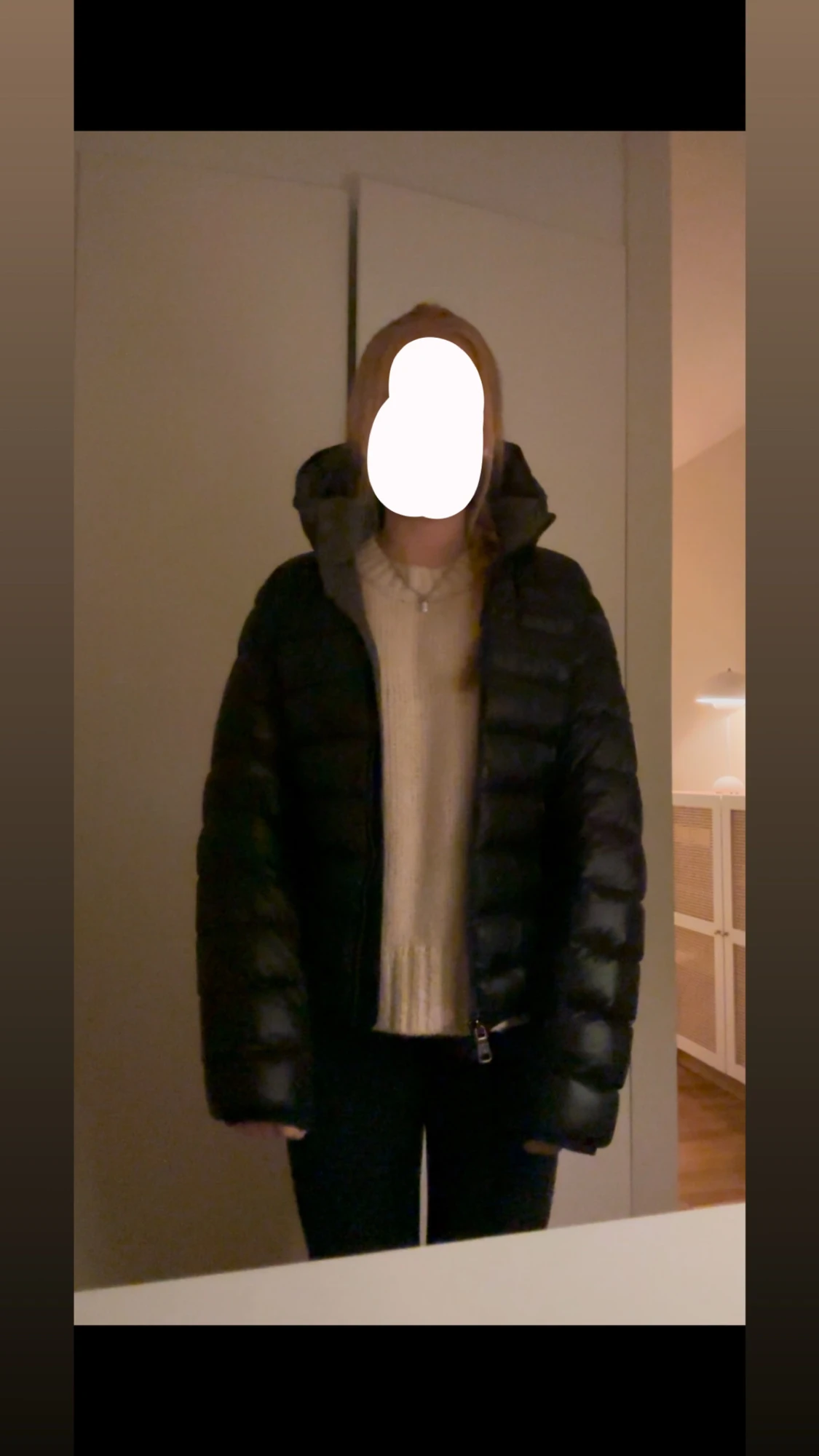 Svart dunjacka från Colmar - 2