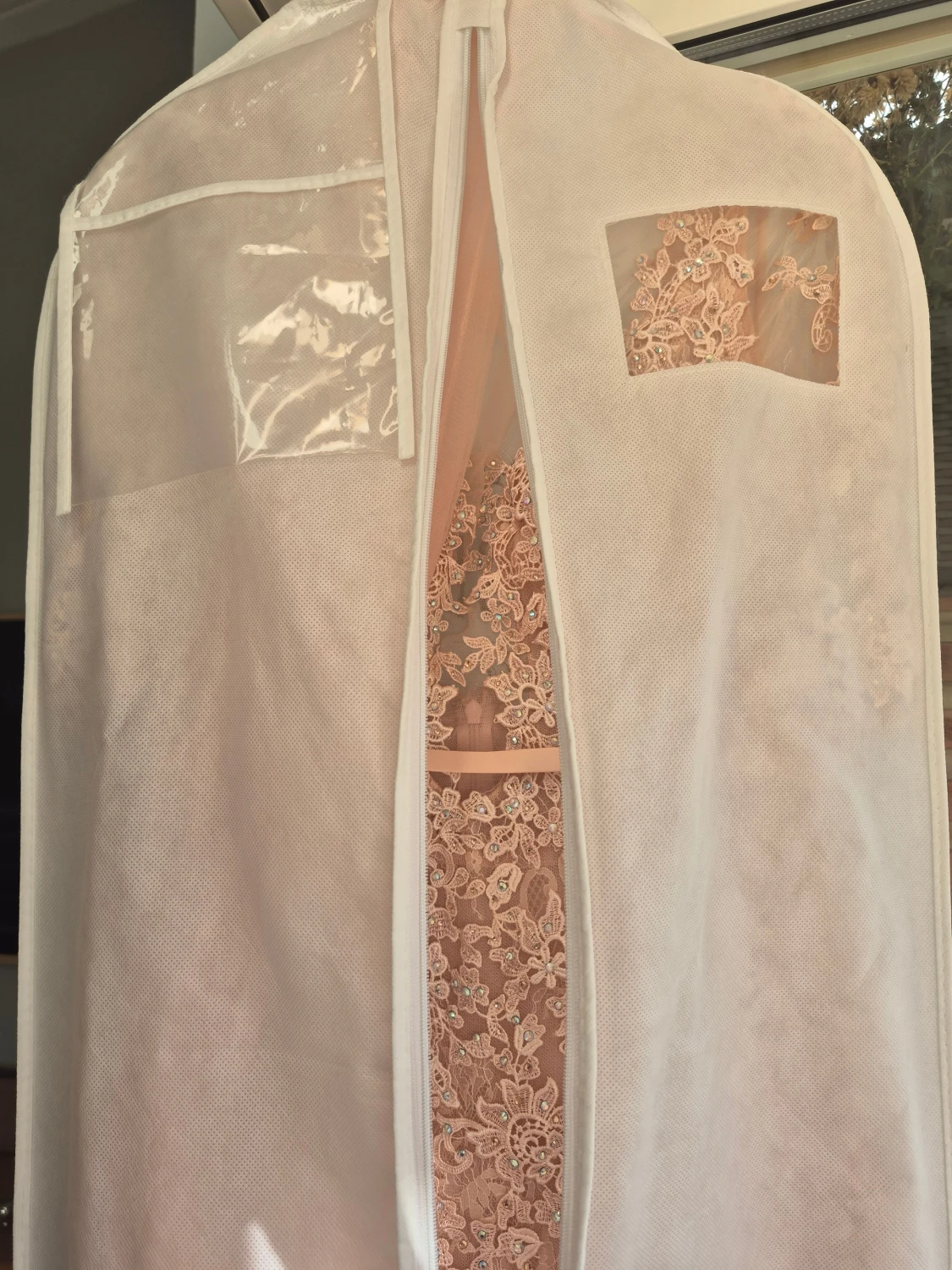 Ljusrosa spetsklänning Dressroom Linné - 2