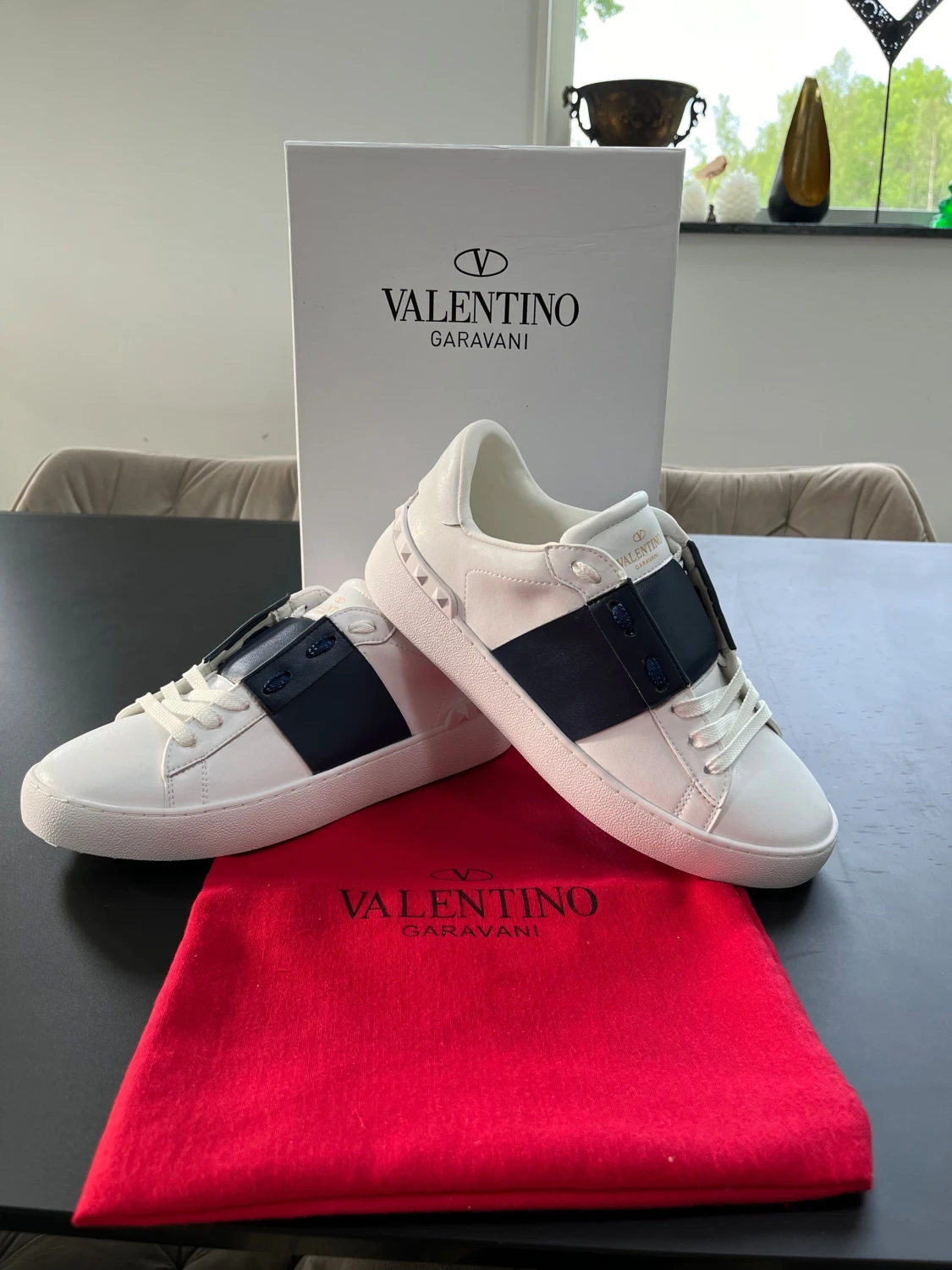 Valentino Garavani Open sneakers vit/blå