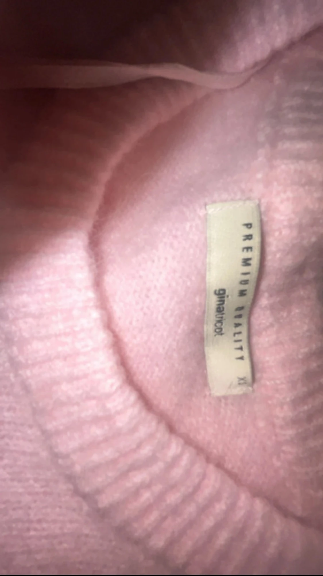 Ljusrosa stickad topp från Gina Tricot - 2