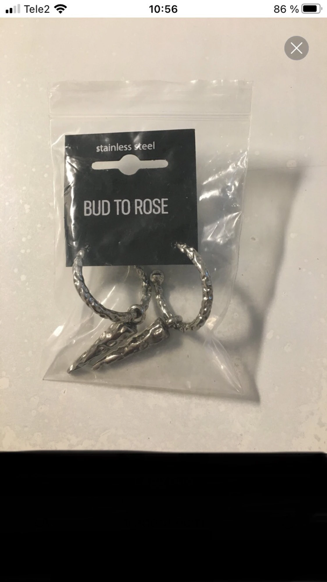 Silverfärgade örhängen Bud to Rose - 2