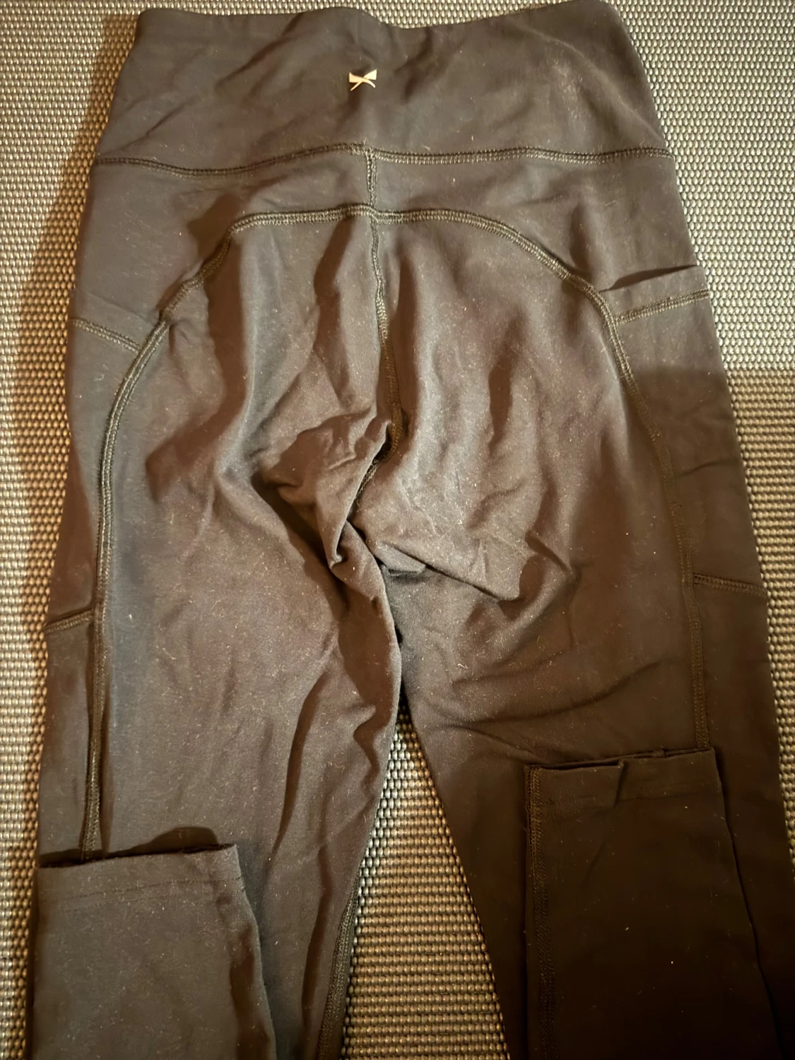 Svarta träningstights  med fickor - 3