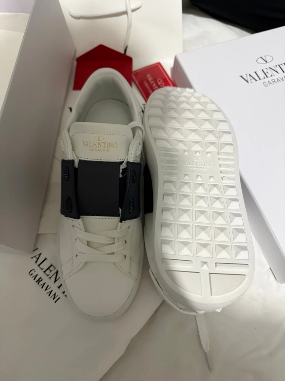 Valentino Garavani Open sneakers vit/blå - 3