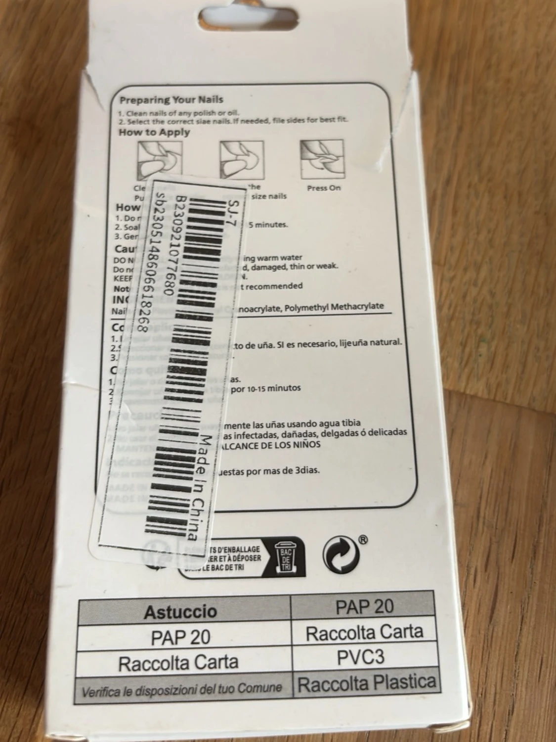 Färgglada lösnaglar med mönster - 1