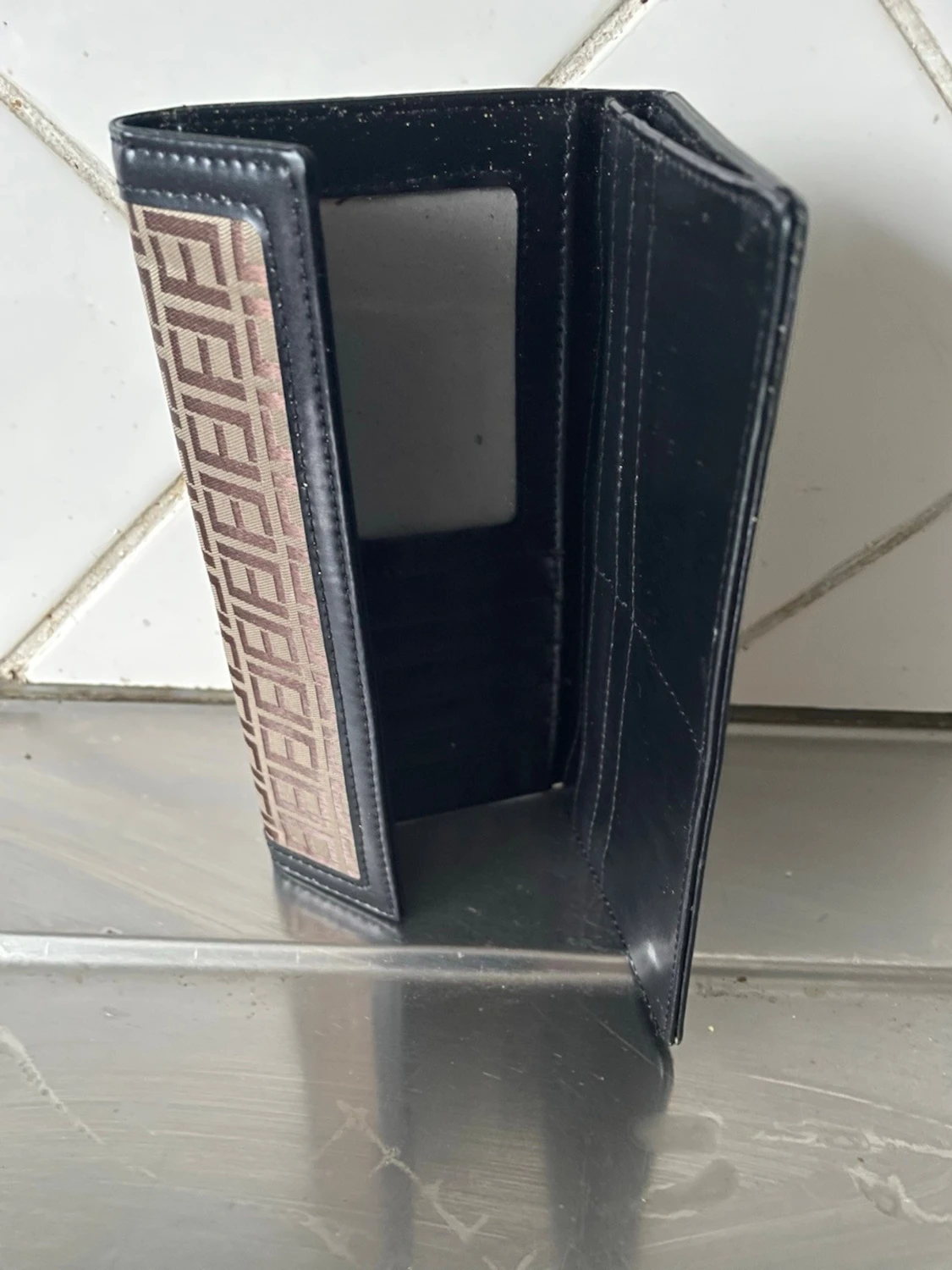 Fendi plånbok med FF-mönster - 1