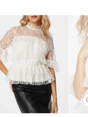 Spets blus bubbleroom - Säljer denna topp från bubbleroom i storlek 36!🩷