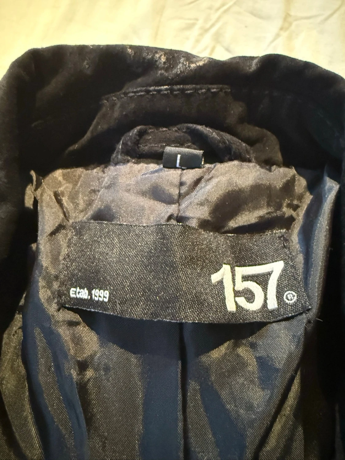 Svart mocka skinnjacka från 157 - 2