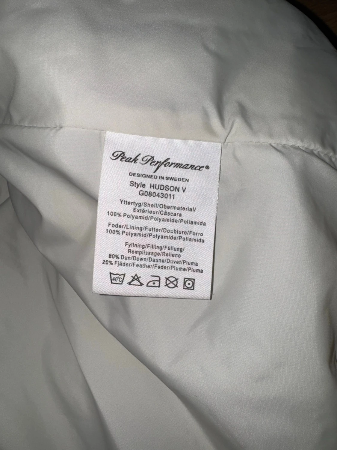 Blå dunväst Peak Performance  - 3