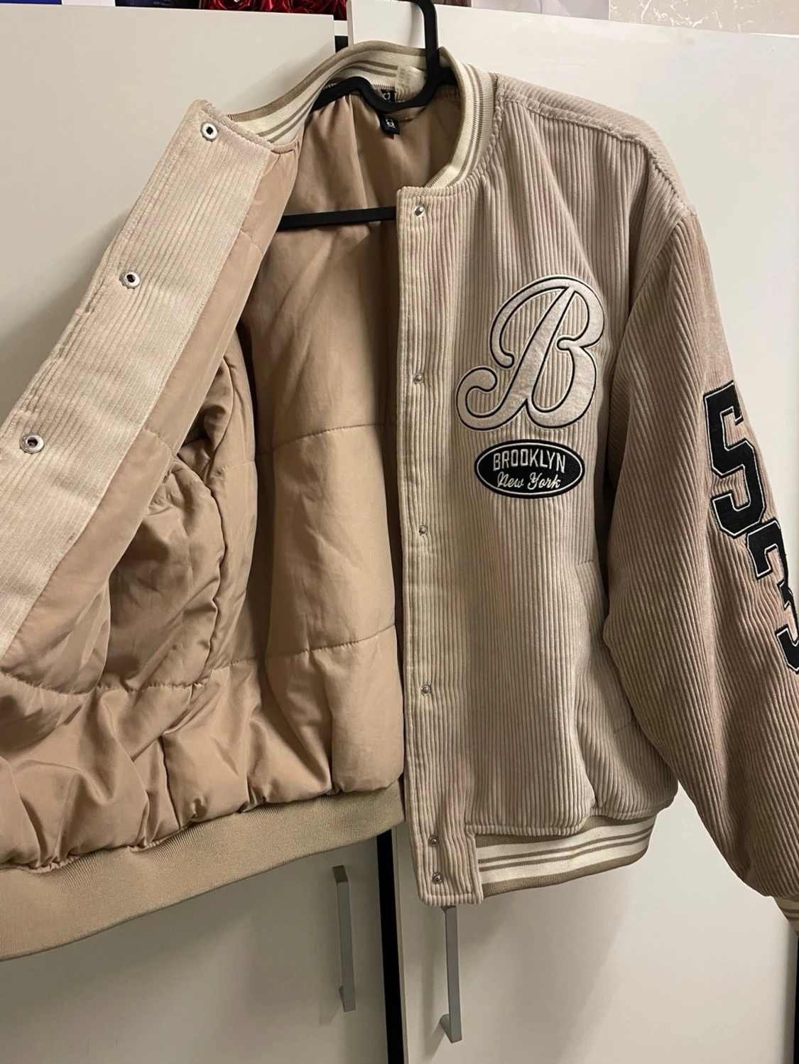 Beige manchester HM bomberjacka Brooklyn - 1