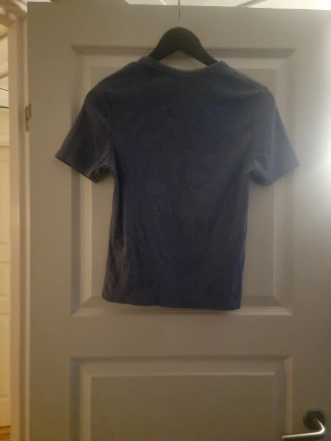 Mörkblå t-shirt i bomull - 1