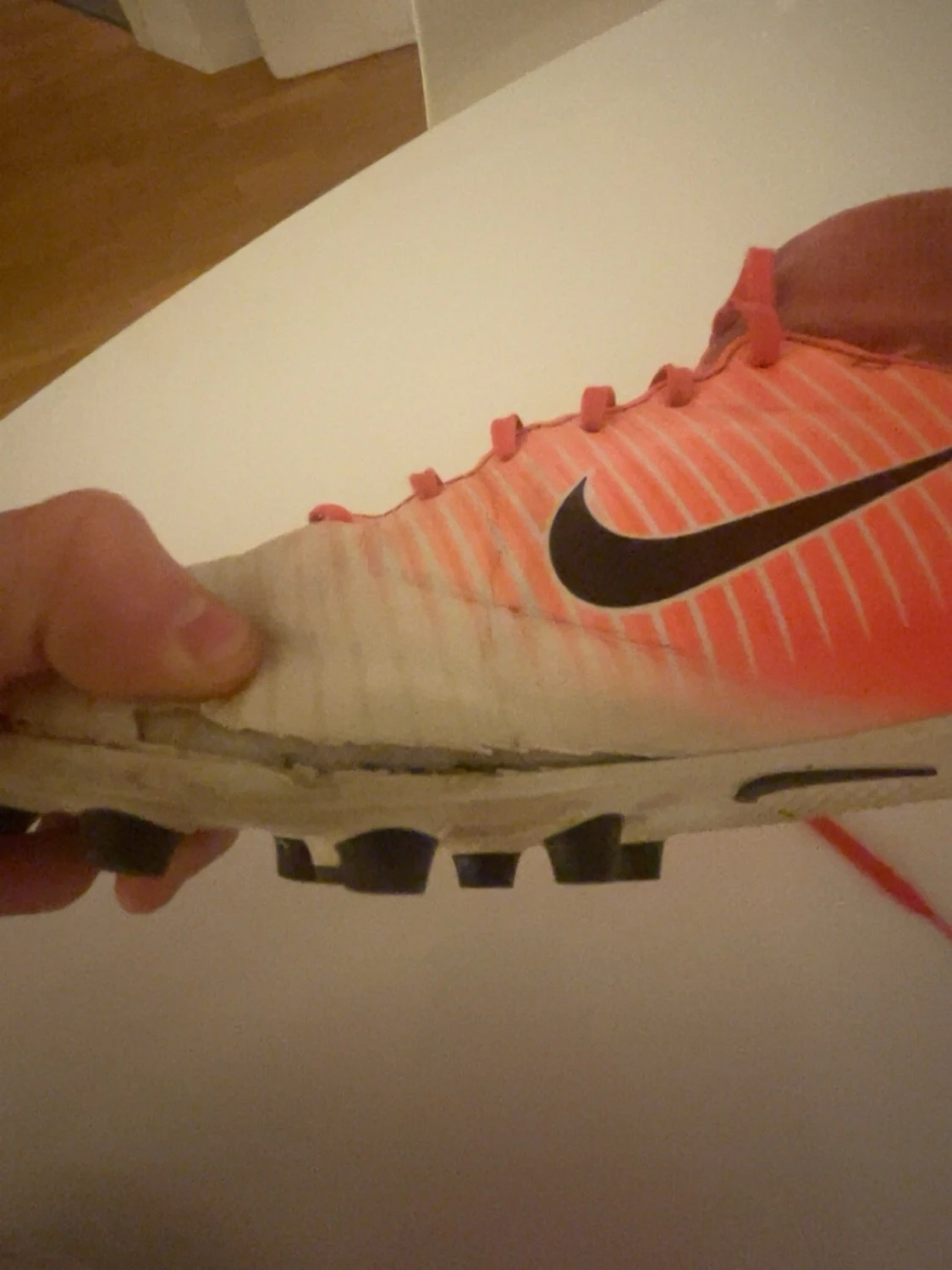 Nike Mercurial fotbollsskor rosa/vit - 2