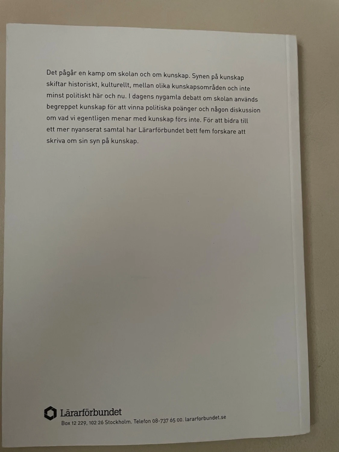 I kunskapens namn antologi - 1