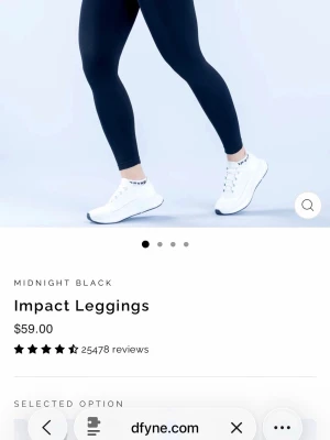 Dfyne impact leggings - Ett par dfyne tights i färgen midnight black, kollektion impact. Jätte smickrande! Storlek M men passar mer S också. Väldigt sköna att träna i! 