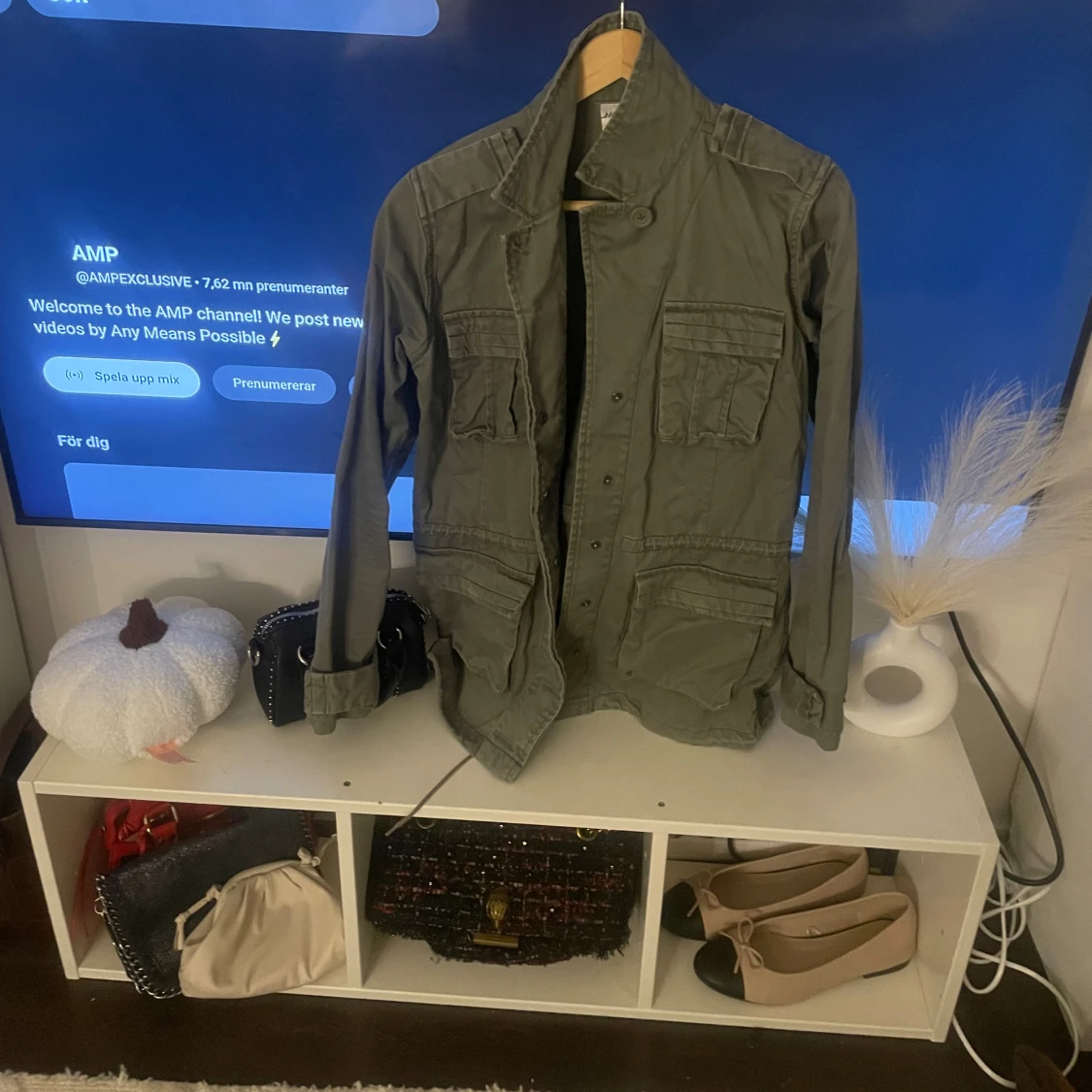 Grön kappa/jacka från monki  - 1