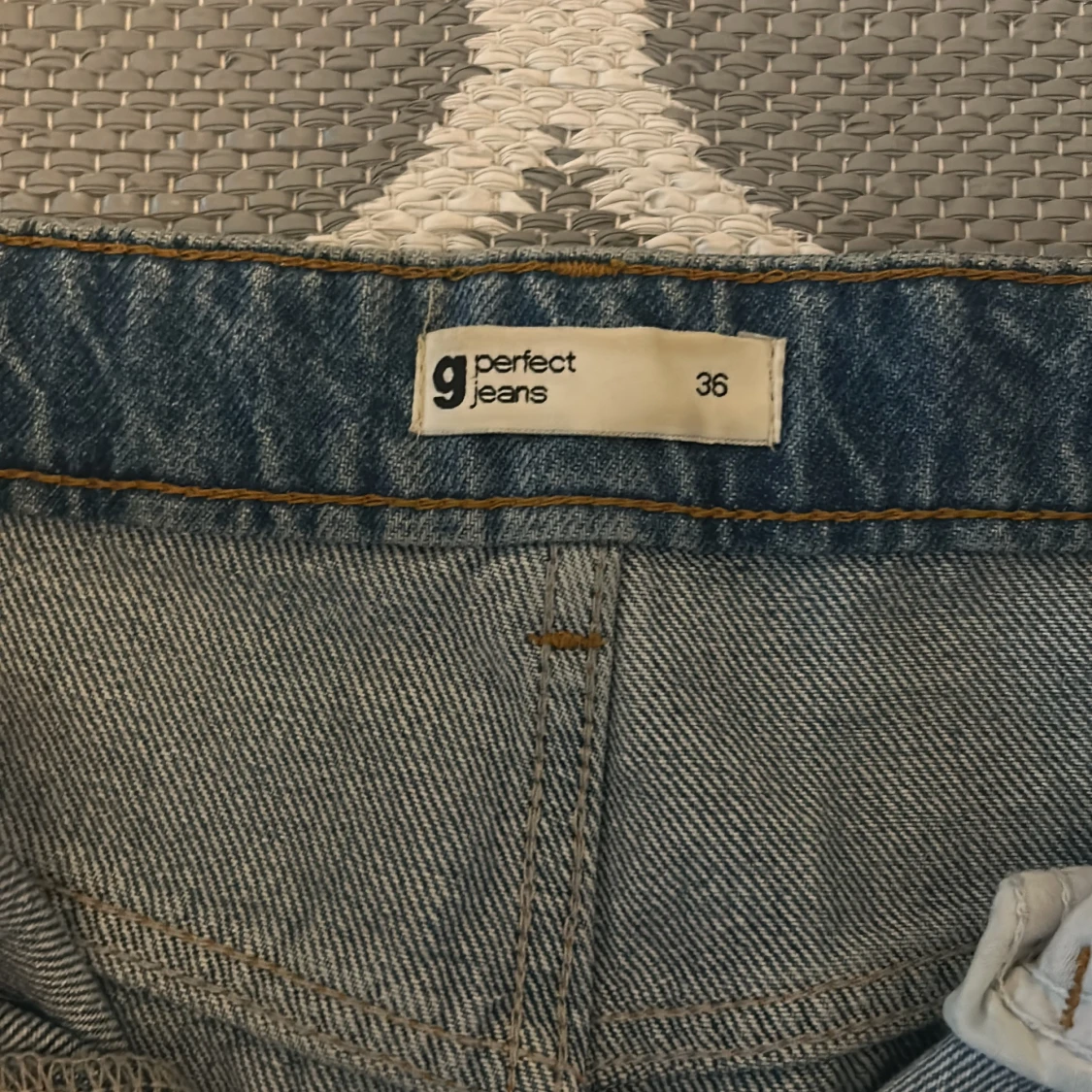 Blå wide jeans från g perfect jeans - 1