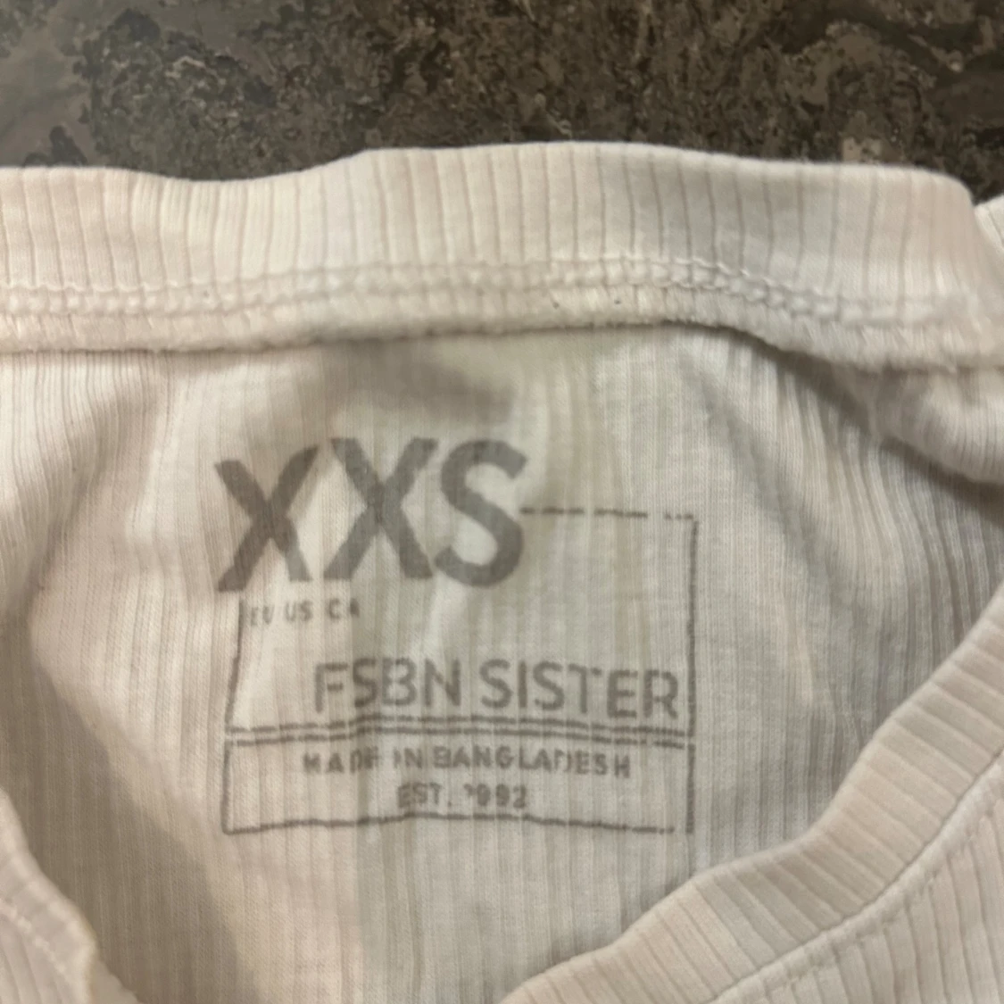 Vit Fishbone Sister tröja  - 2
