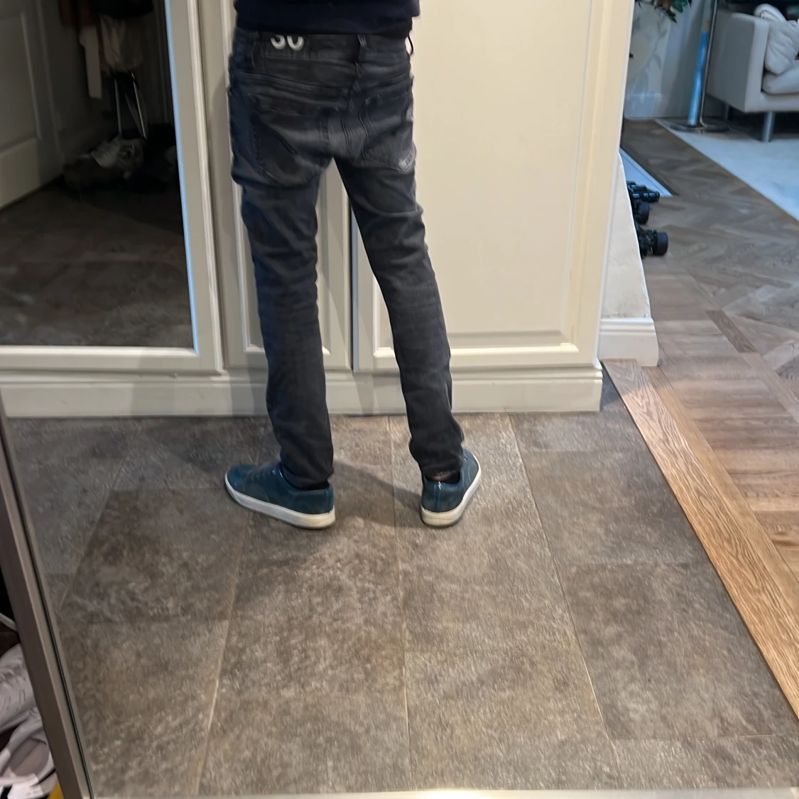 Svarta slim jeans från dondup - 1