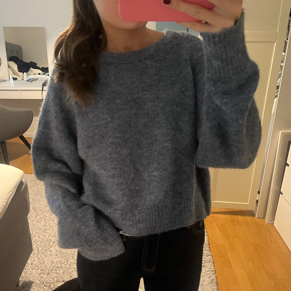 Blå stickad tröja Carin Wester - 2