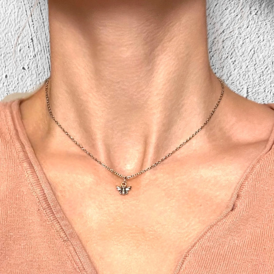 Choker Bi Halsband Silver Imitation  - 3