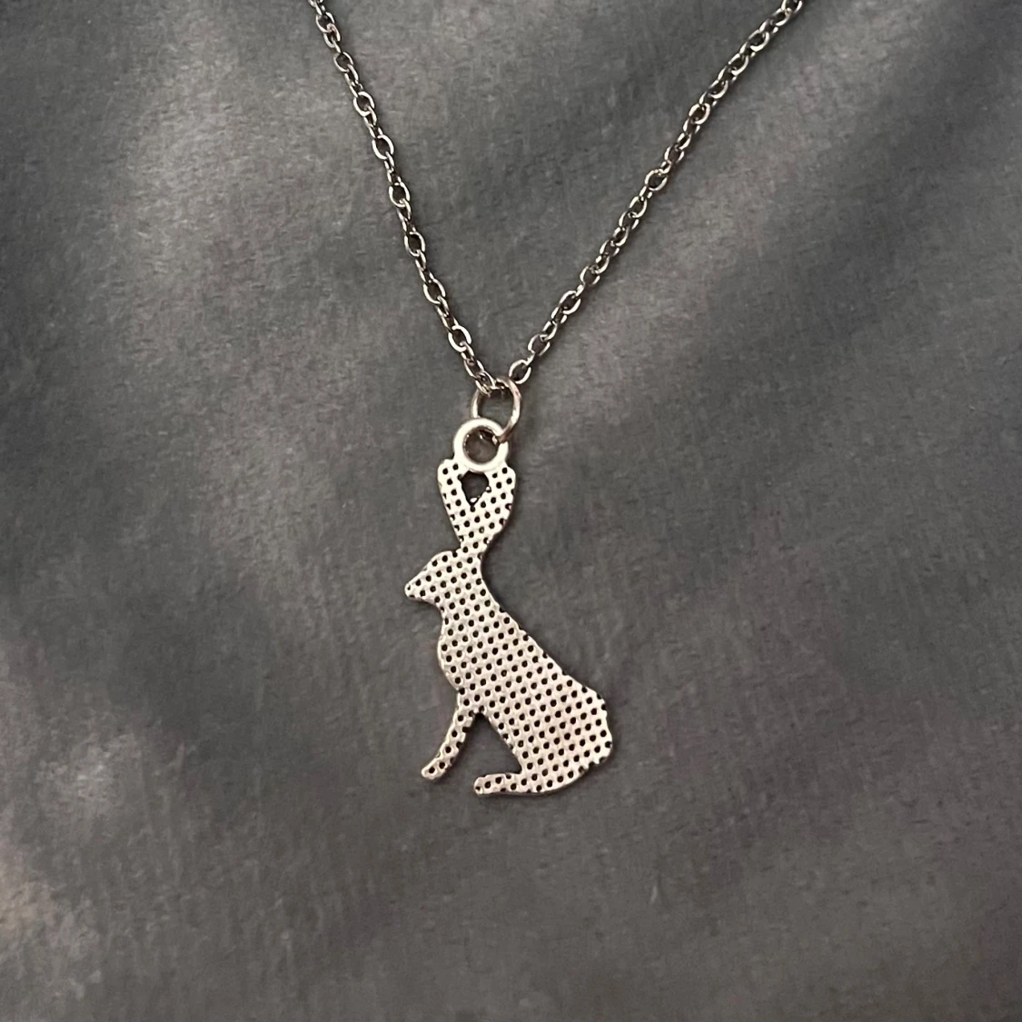 Halsband Hare Silver imitation  - 4