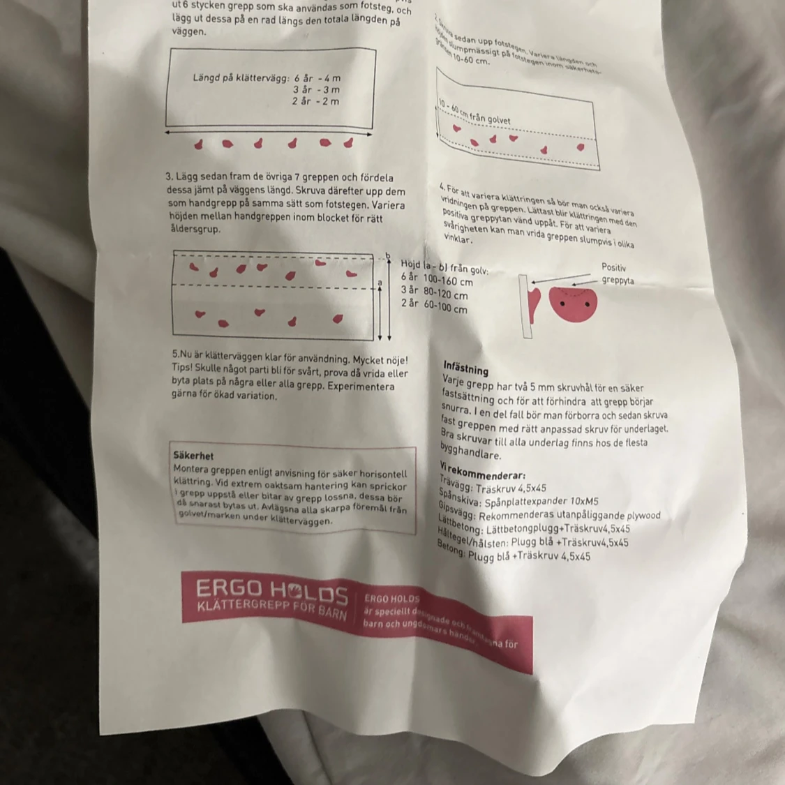 ERGO HOLDS Sport Klättergrepp Röd - 2