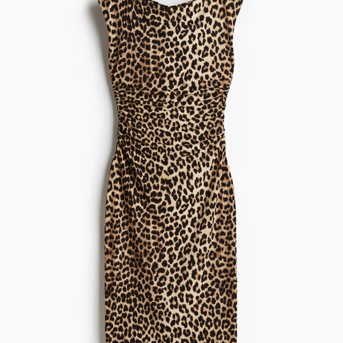 Leopardmönstrad långklänning H&M