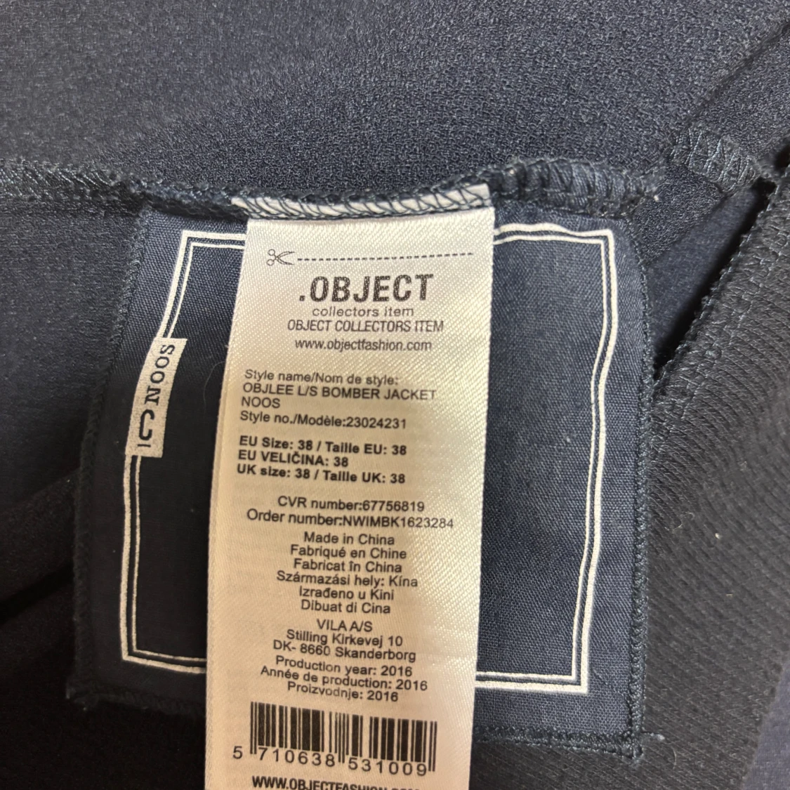 Mörkblå bomberjacka från Object - 3