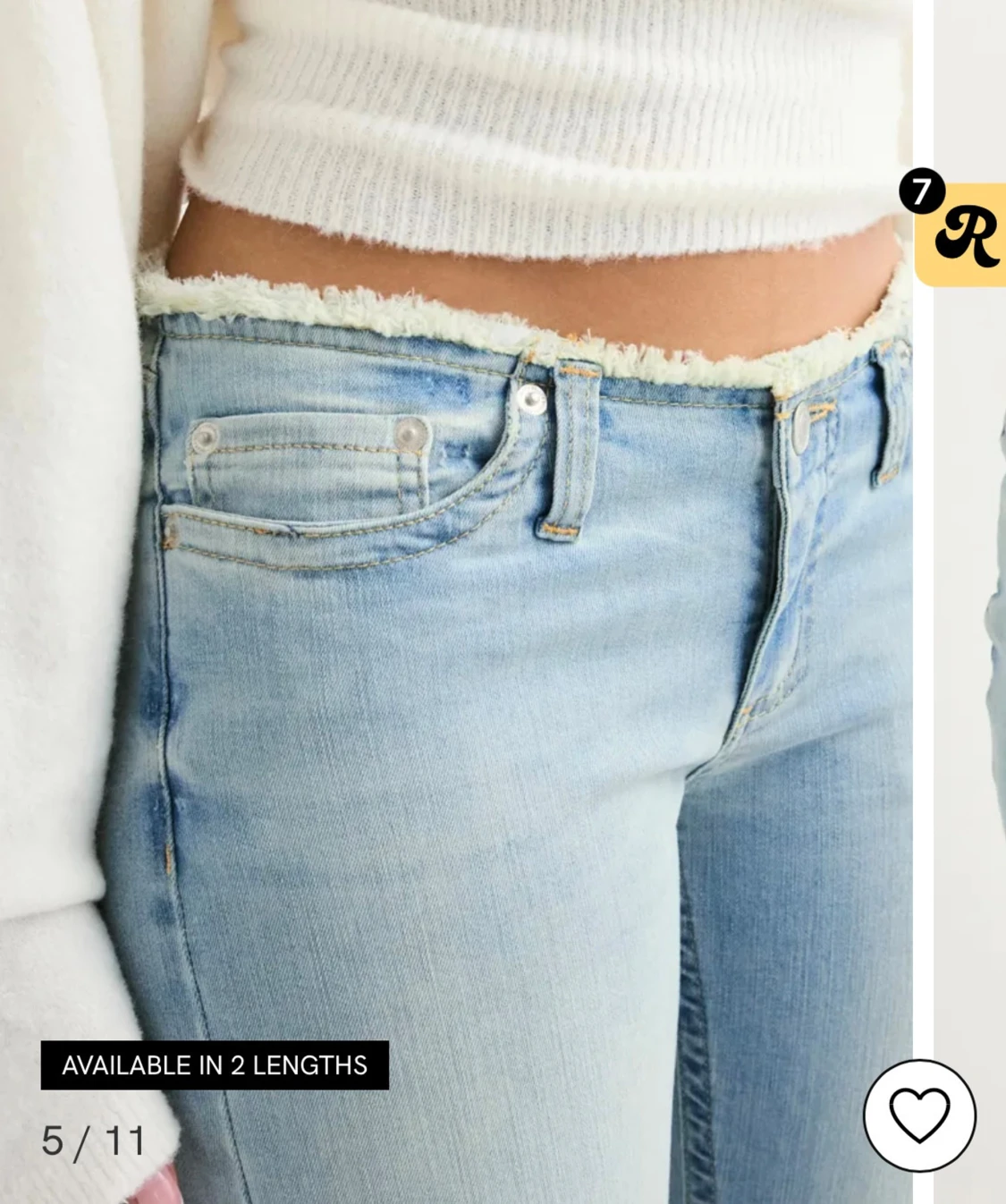 No waist bootcut jeans  - 2