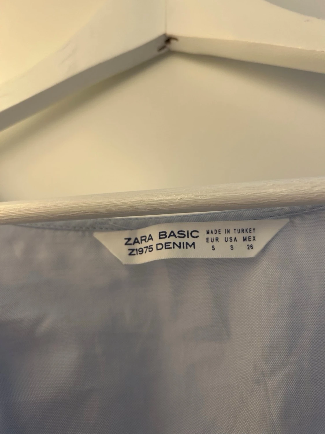 Ljusblå långärmad blus - 2