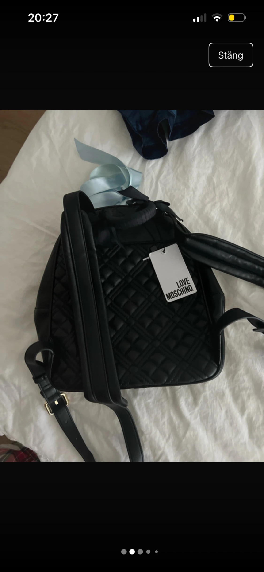 Svart quiltad ryggsäck Love Moschino - 1