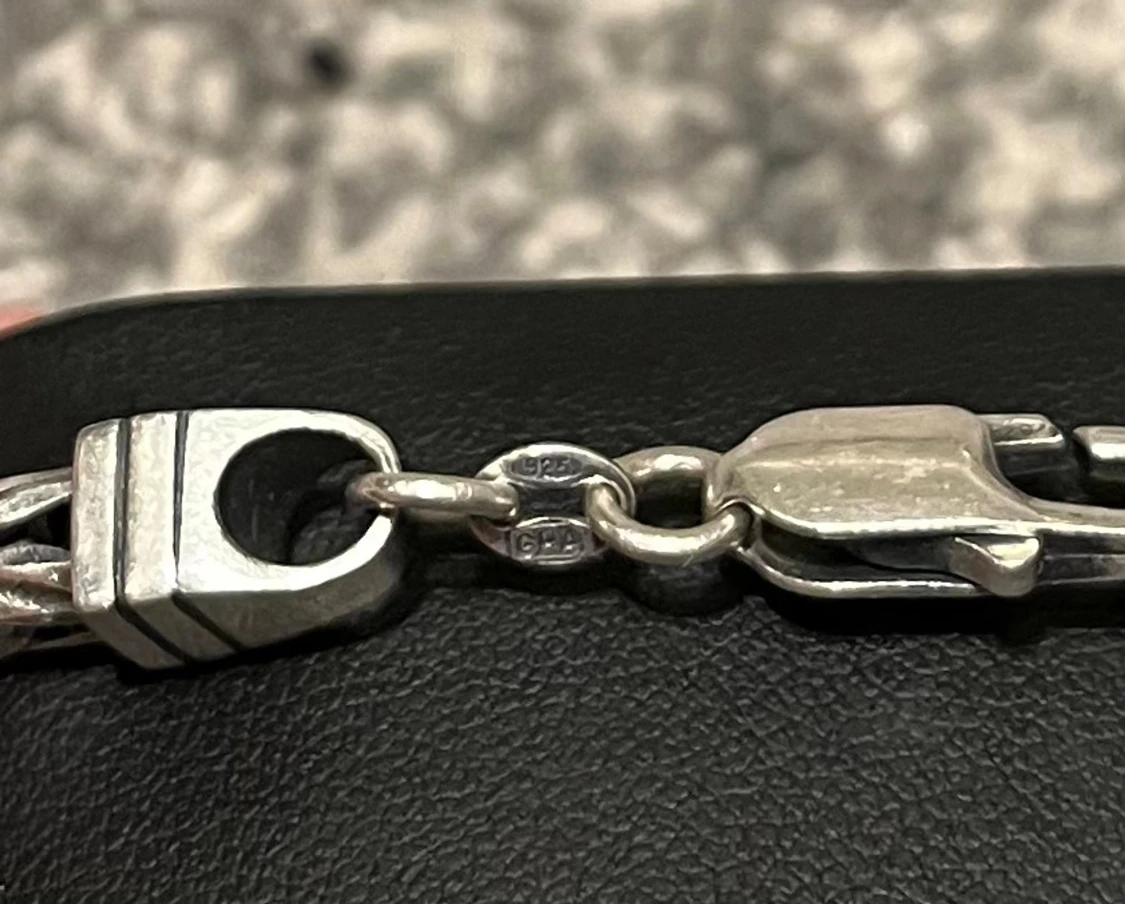 Silverfärgad Kejsarlänk i 925 sterling - 2