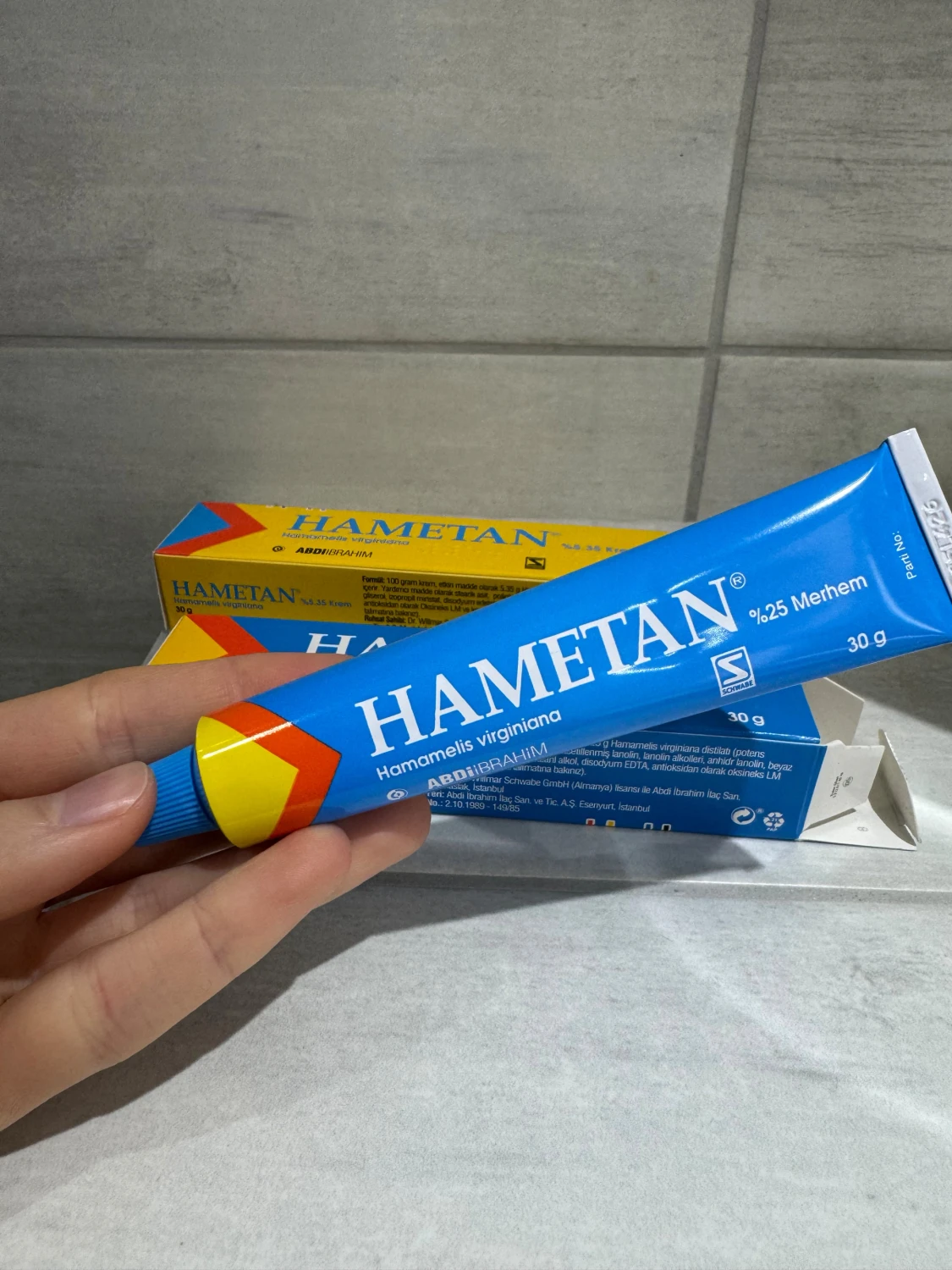 Hametan ansiktskräm och salva 30g blå och gul  - 4