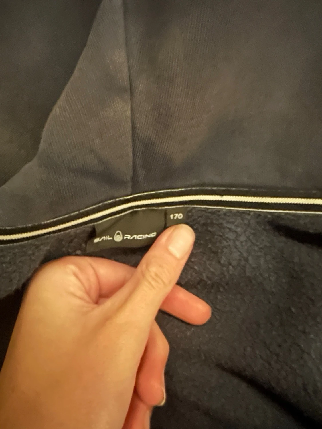 Mörk blå Sail racing hoodie  - 2